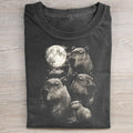 Capybara Full Moon Vintage T-shirt