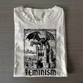 Vintage 90er-Jahre-Feminismus-Drachen-T-Shirt