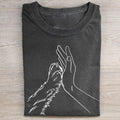 T-Shirt Menschliche Hand und Pfote