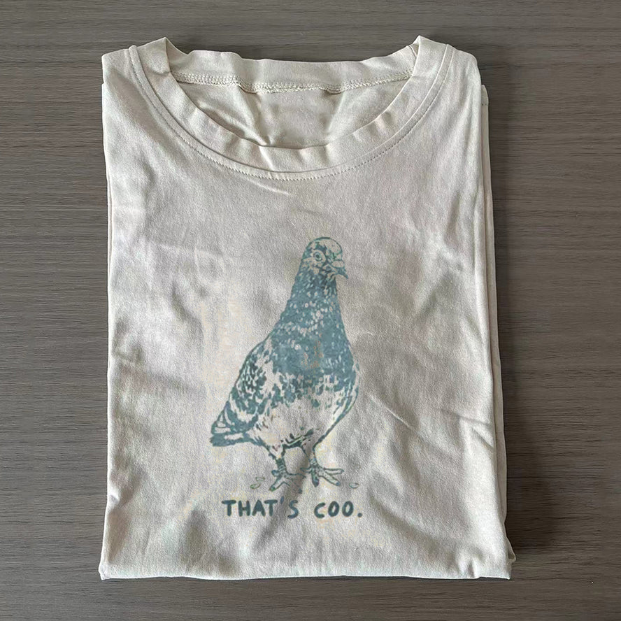 Vintage Pigeon Graphic T-shirt