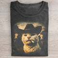Funny Cowboy Cat T-shirt