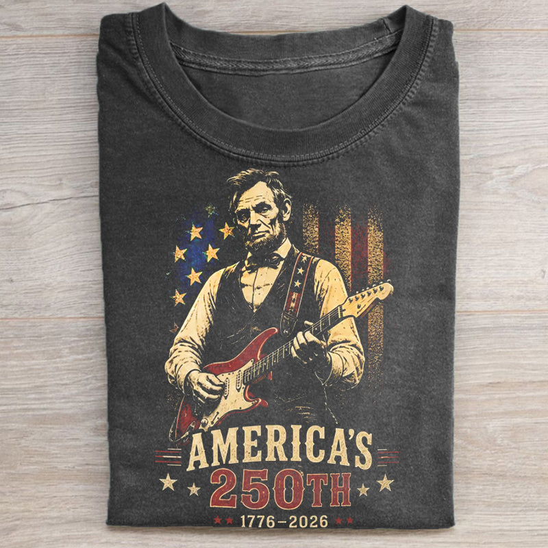 Abraham Lincoln Guitar T-shirt