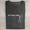 Funny Sad Stick Figure Fishing T-shirt
