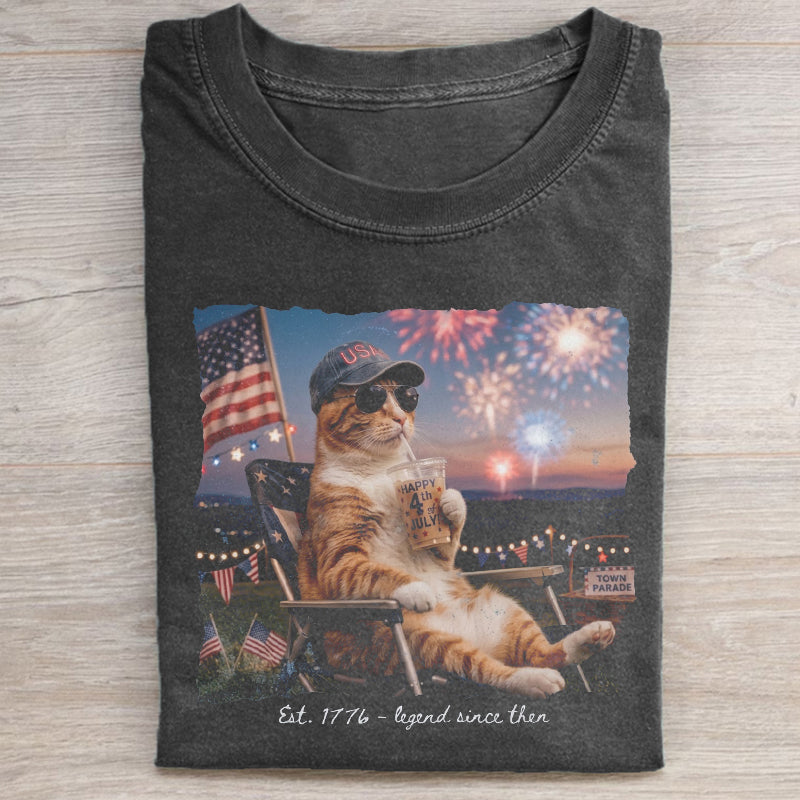 Patriotic Cat meme T-shirt