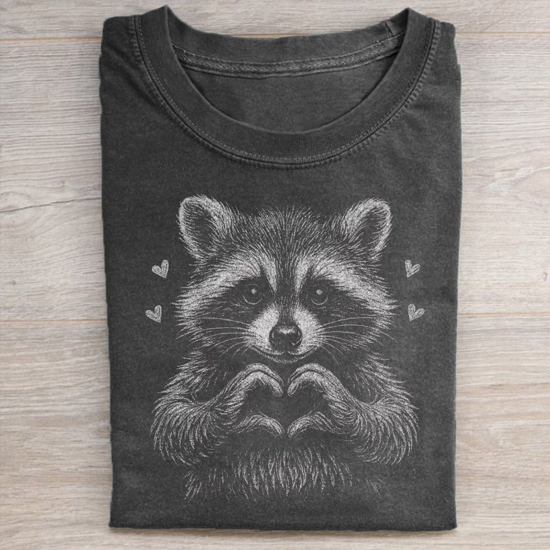 Valentine Racoon T-shirt