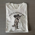 Lustiges Cowboy-Waschbär-T-Shirt
