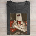 Funny Opossum Raccoon Drinking Iced Coffee T-shirt