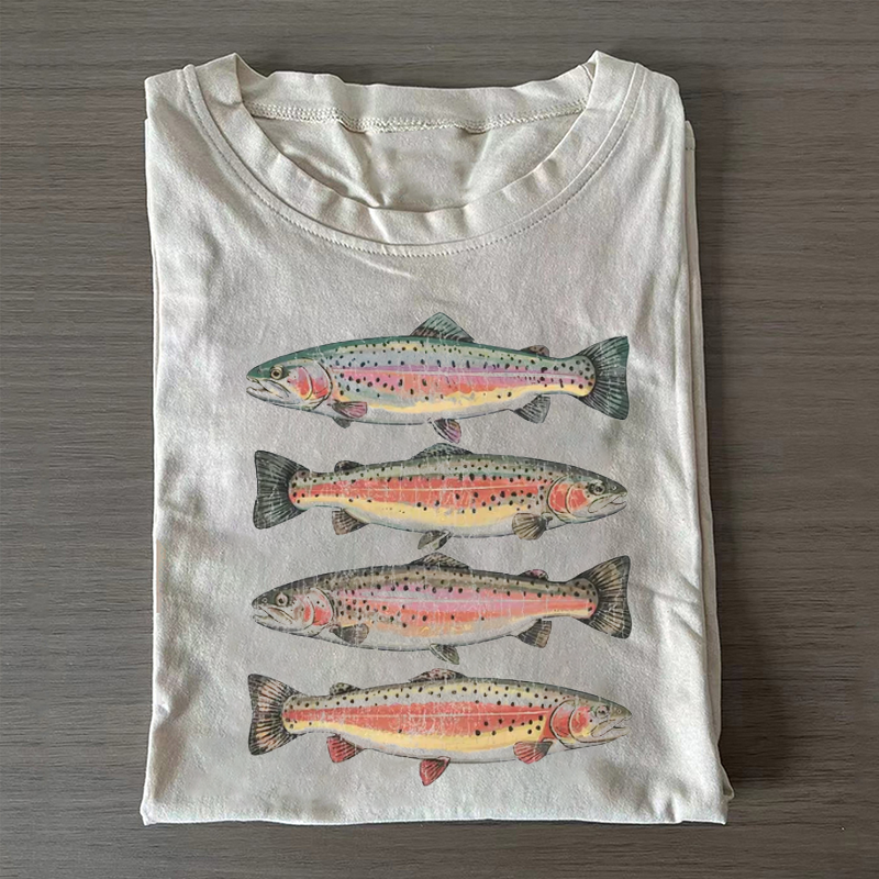 Rainbow Trout Heavy Cotton T-shirt