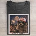 Funny Raccoon 4th of July T-shirt