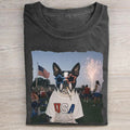 Patriotic Boston Terrier 4th of July T-shirt