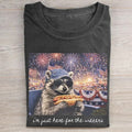 Patriotic Raccoon Hot Dog 4th Of July T-shirt