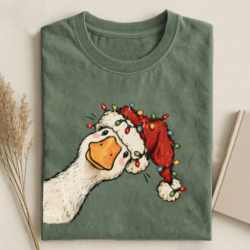Funny Goose Christmas T-shirt