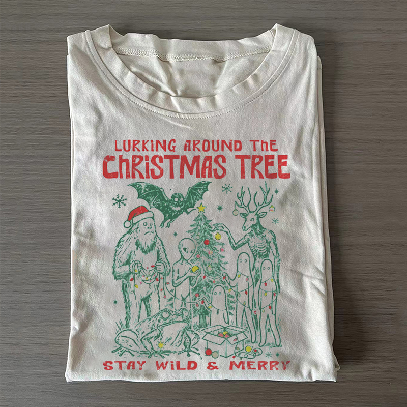 Lurking Around The Christmas Tree T-shirt