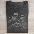 Bigfoot und Alien T-Shirt