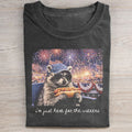 i live here raccoon T-shirt