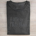 Embroidered A Little Ray of Pitch Black T-shirt