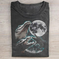 Drei-Alligator-Mond-T-Shirt