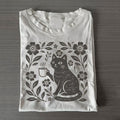 Boho Cat Coffee Lover T-shirt