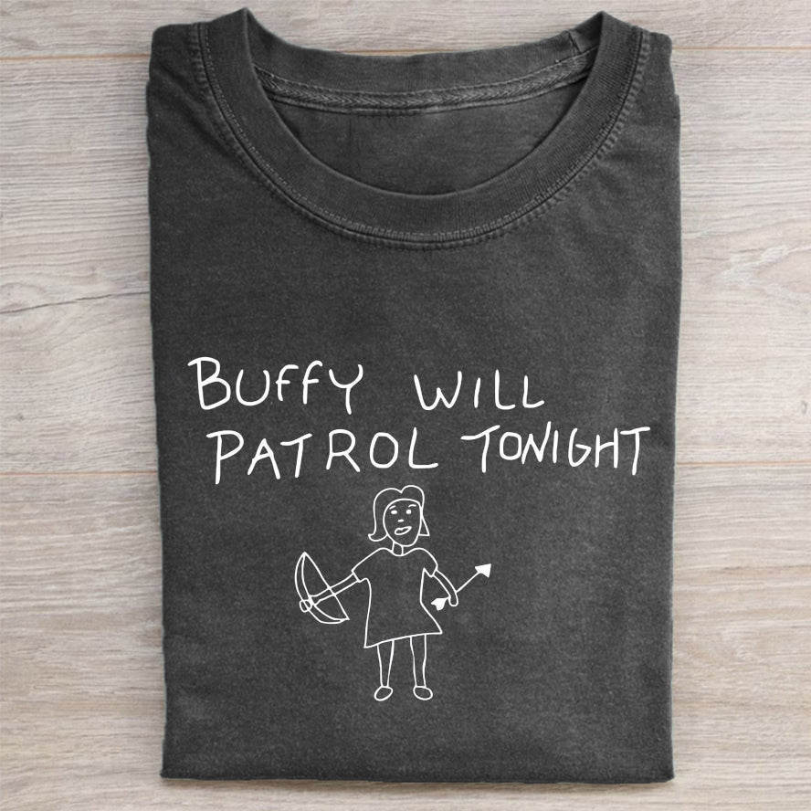 Buffy Will Patrol Tonight T-shirt