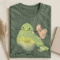 Cute Bird With Flower T-shirt