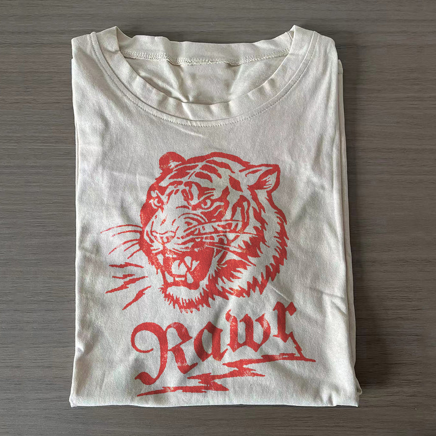 Vintage Roaring Tiger Graphic T-shirt