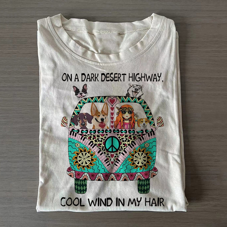 On A Dark Desert Highway T-shirt