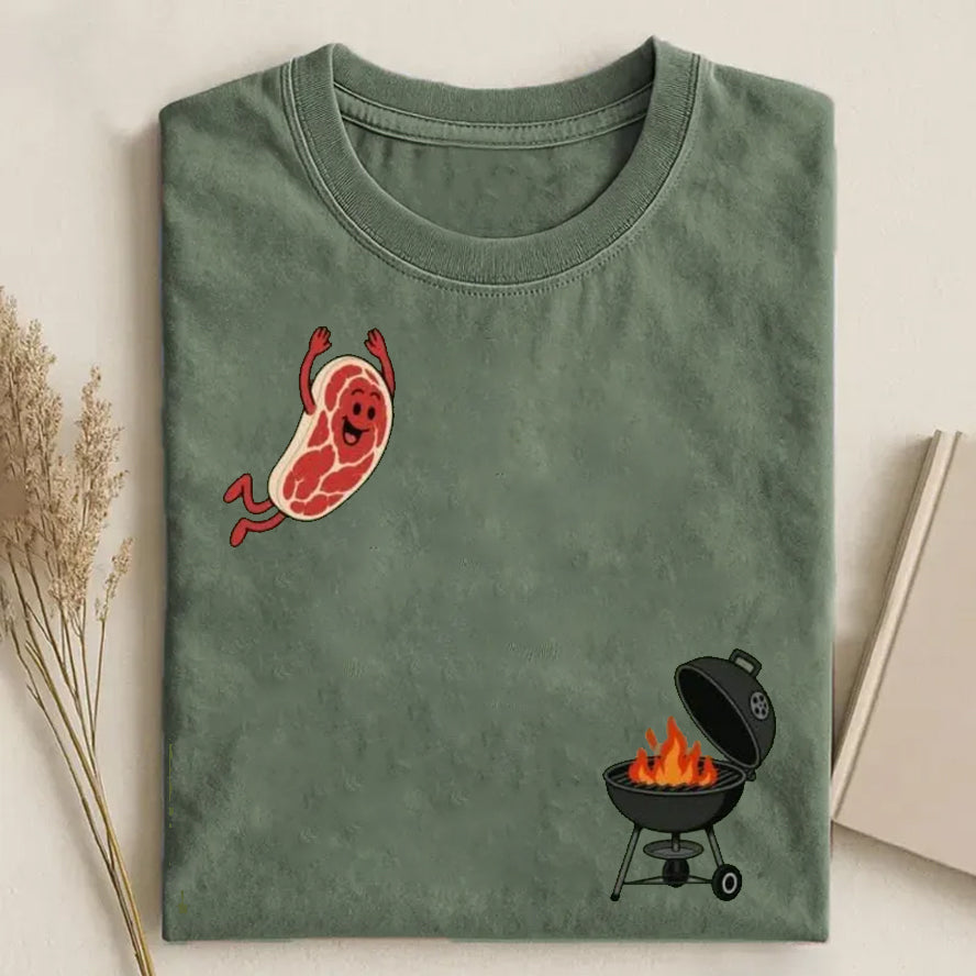 Funny BBQ Steak T-shirt