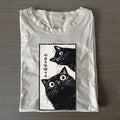 Japanese Cat Washed T-shirt